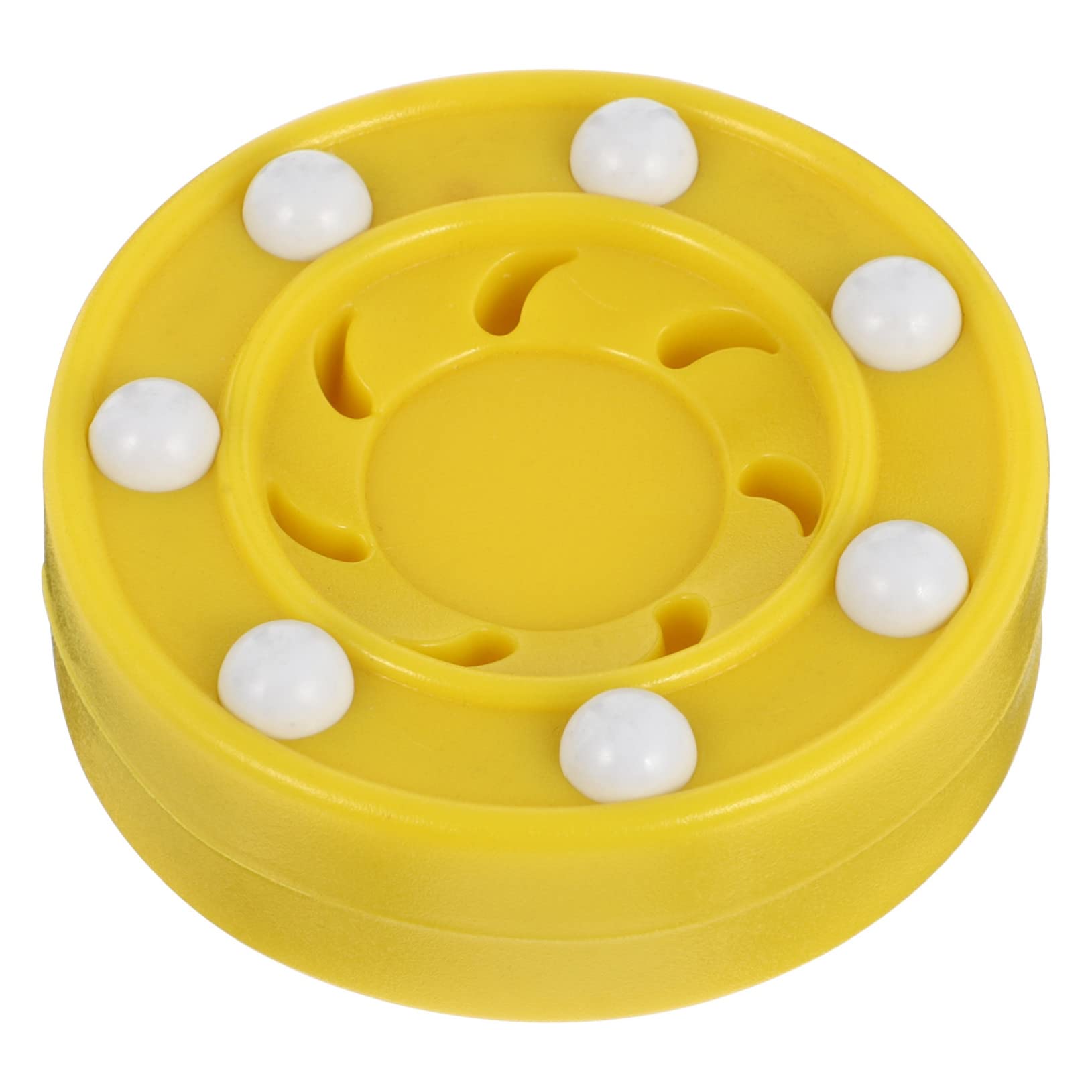 GANAZONO 1pc Roller Skating Practice Hockey Pucks Hockey Street Pucks Roller Hockey Game Pucks Street Hockey Men Hockey Sports Fan Hockey Pucks Hockey Stick Official Roller Hockey Pp Yellow