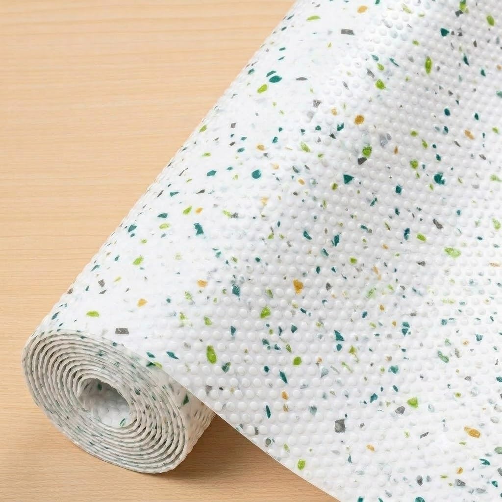 Drawer Mat Roll 45x300cm |Waterproof Non-Slip Fridge Mat & Shelf Liner Sheet |Washable Cabinet, Cupboard, Wardrobe & Kitchen Drawer Protector |Multipurpose Anti-Scratch Shelf Mat & Easy to Cut-image-22