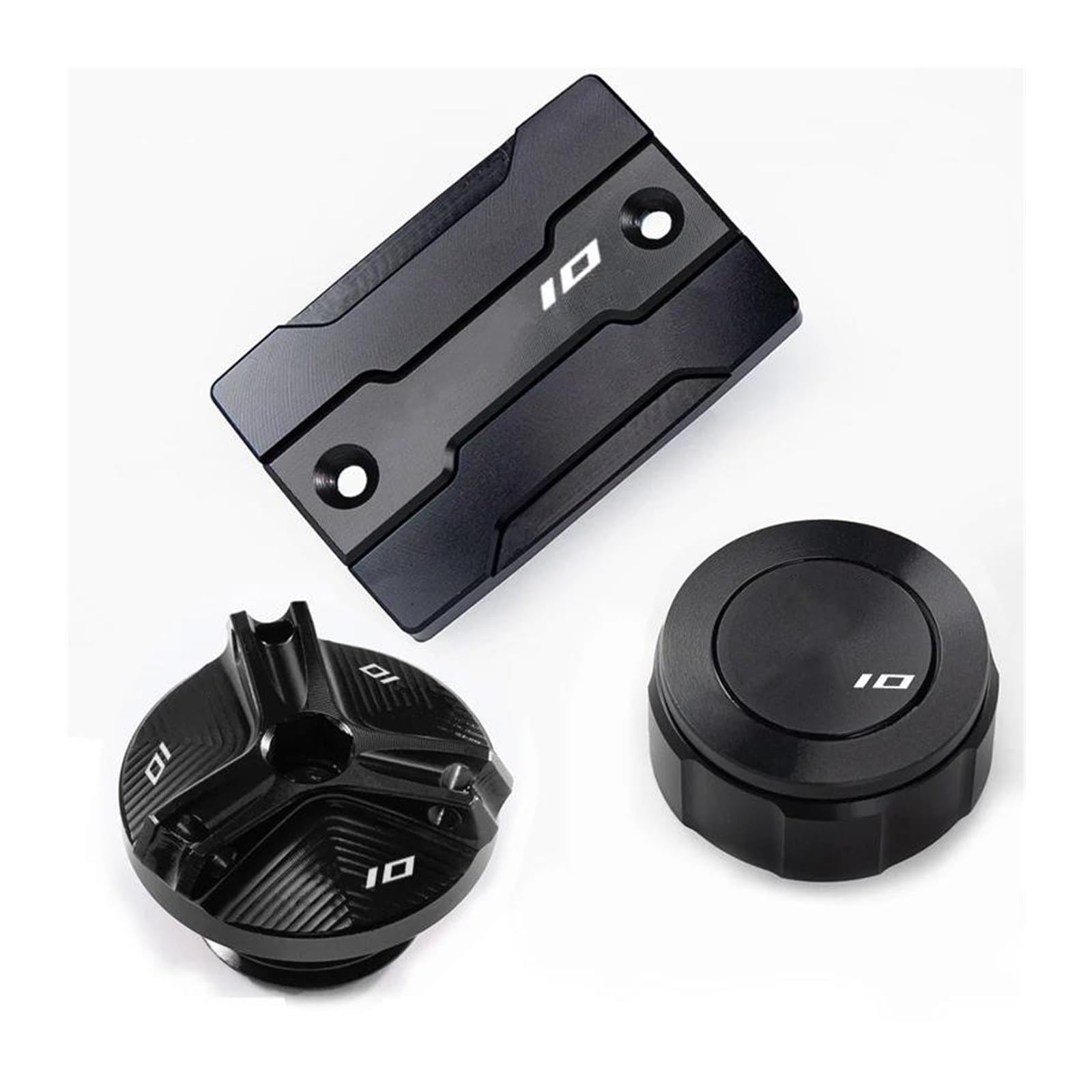 Motocicli Tappo Motore Per Y&amaha Per MT10 Per MT 10 Per MT-10 2015-2021 Tappo Serbatoio Liquido Dei Freni Anteriore E Posteriore Per Moto Tappo Serbatoio Dell'olio Motore Coperchio Liquido Freni(Ner