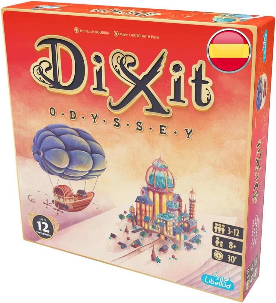 Asmodee Dixit Odyssey, Juego de Imaginación y Creatividad | Ganador de Varios Premios, A Partir de 8 Años, De 3 a 12 Jugadores, 30 Minutos por Partida, Español