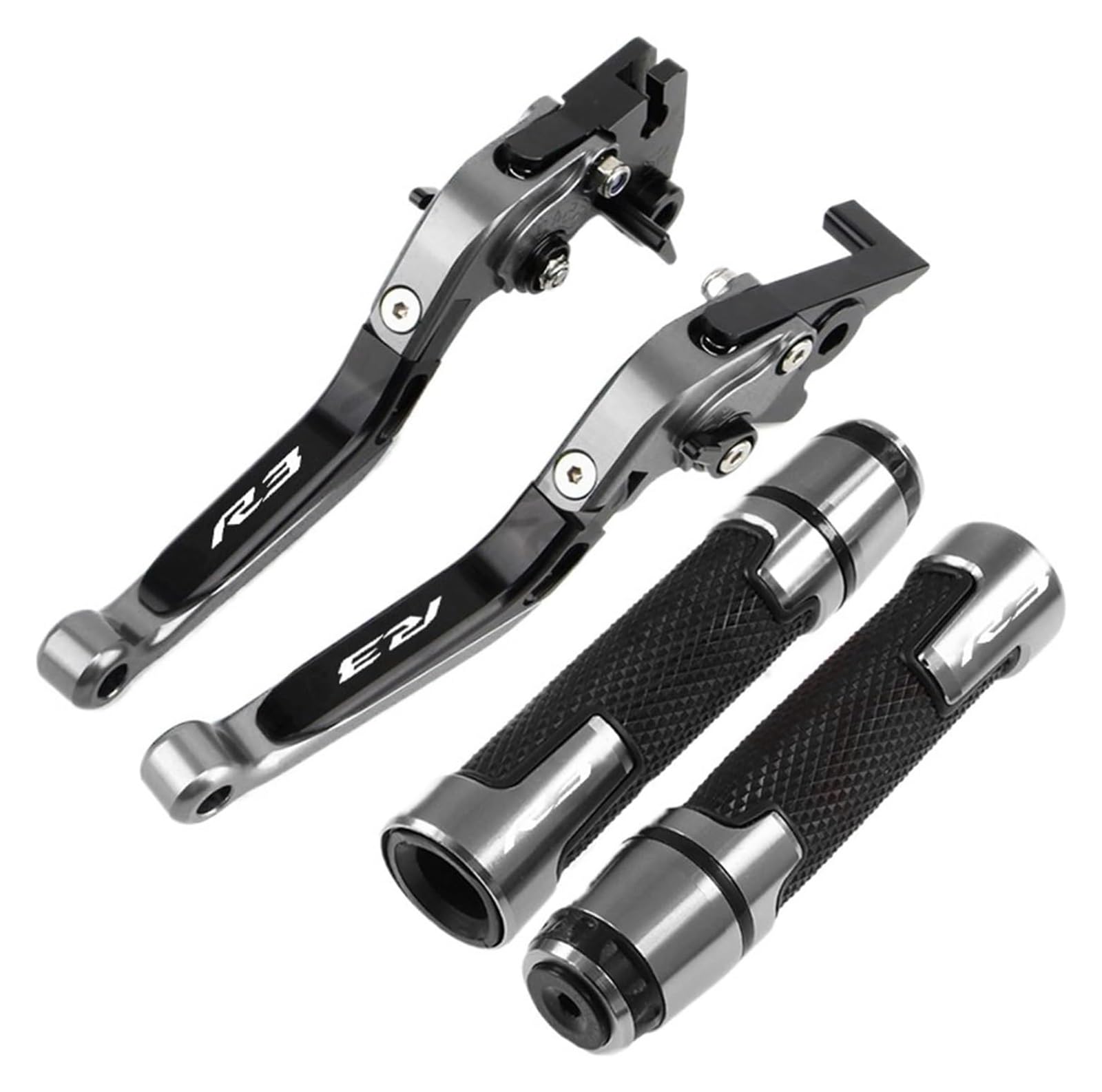 Asdghjf Color A For Yamaha Yzf R3 Yzfr3 2015-2020 Motorcycle Accessories Folding Brake Clutch Levers Handlebar Grips