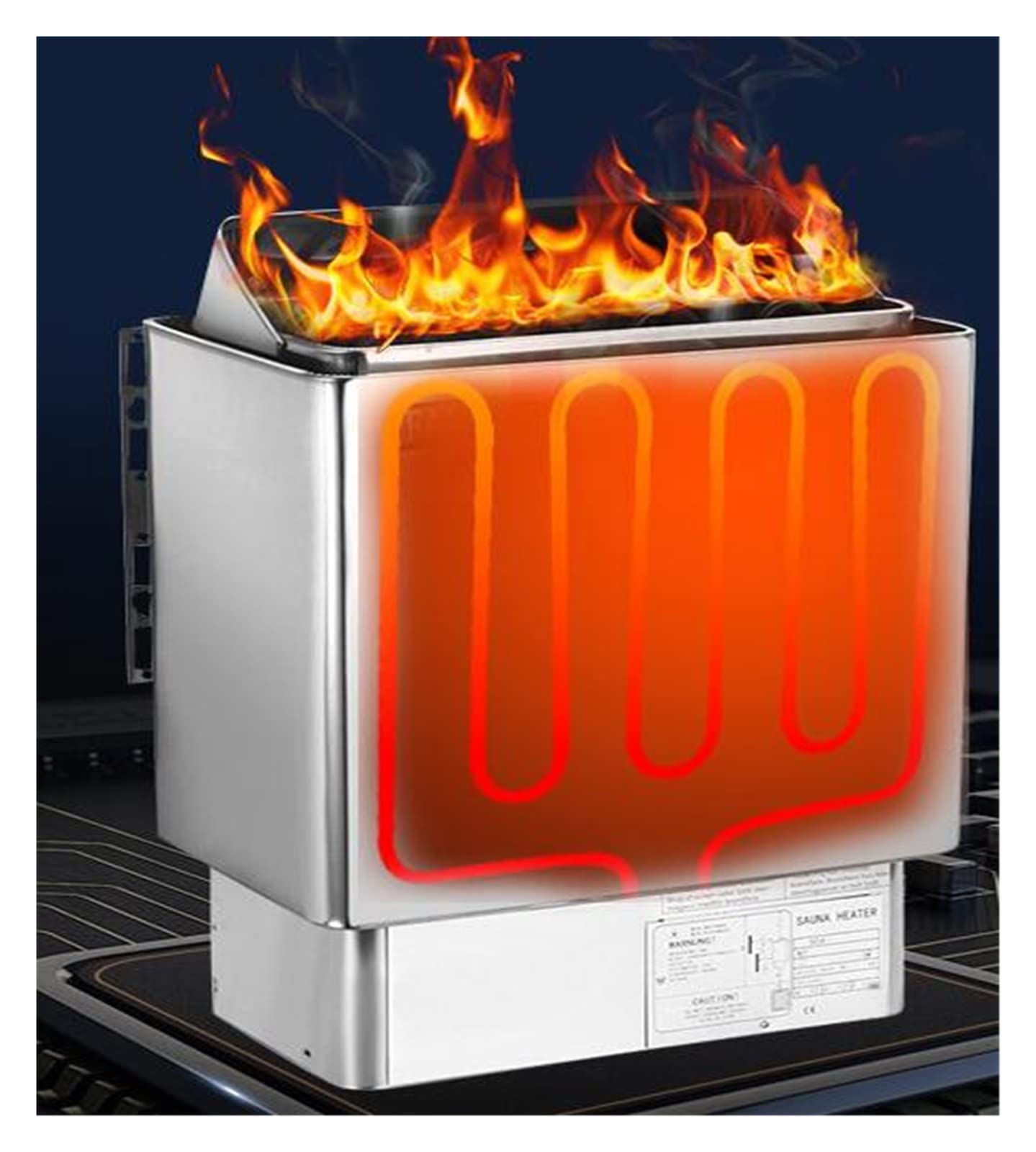 Piec do sauny Generator pary do prysznica Piec do sauny ze stali nierdzewnej Sauna sucha Piekarnik Domowy piec grzewczy z wydajnością i precyzją(6kw,38v)