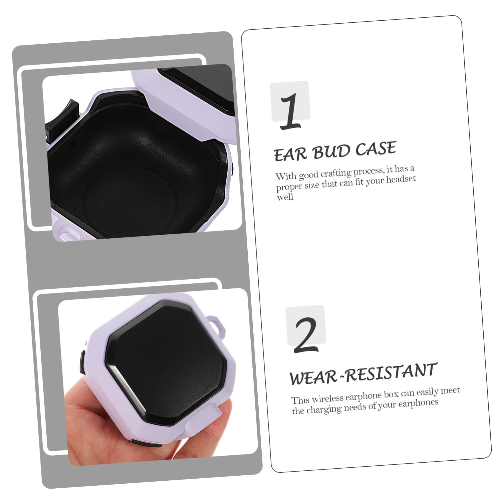 Angoily 5 Juegos Caja de Auriculares Protector Auriculares Estuche Auriculares Cubierta para Auricular Auriculares Casos Funda Protectora para Auriculares portátiles Bien TPU