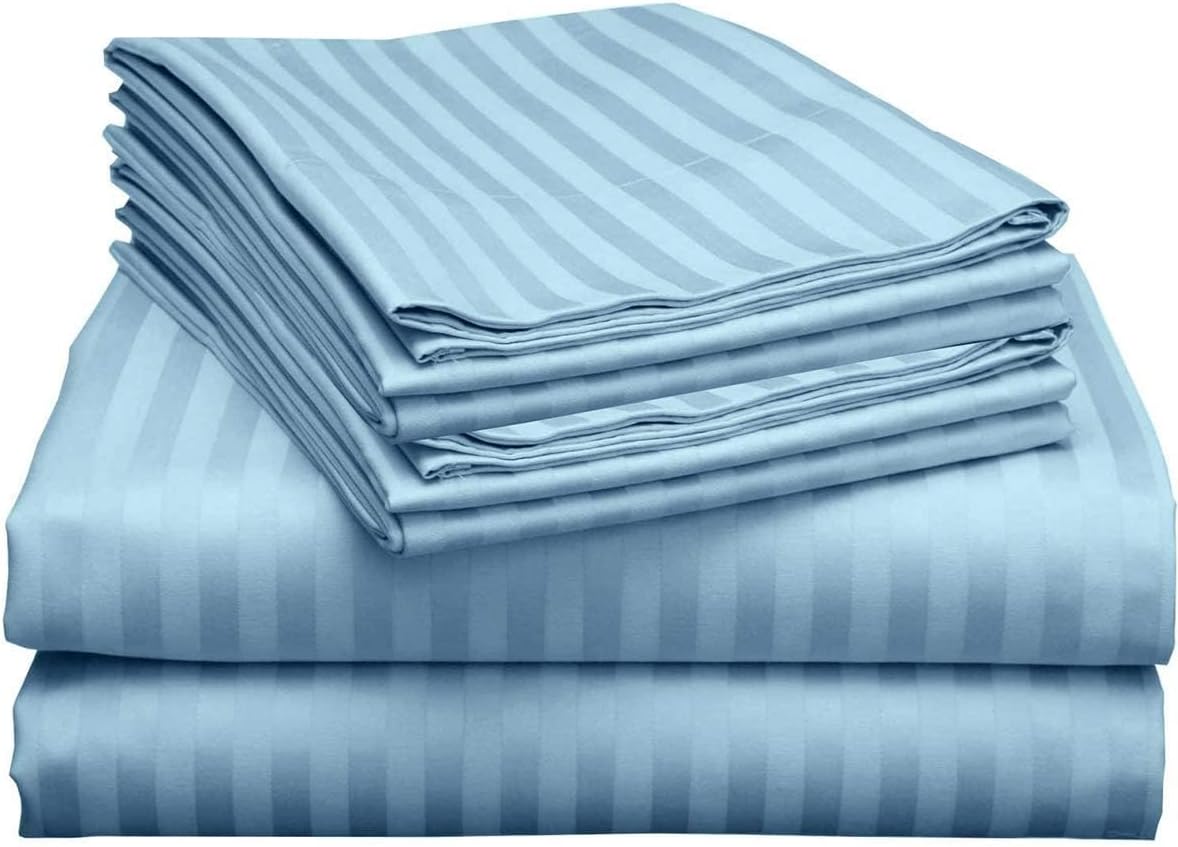 6 Piece Queen Size Sheet Set 600 Thread Count Egyptian Cotton Sheets 6 Pieces Sheets