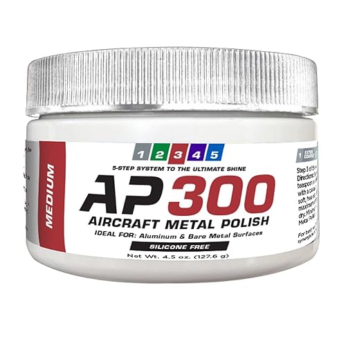 Miniatura 4 de rolite de AP300 Aviones metal polaco  Mediana  For Airplane Aluminio & Bare Metal superficies, brightwork, bordes  Cumple Requisitos de Boeing líder