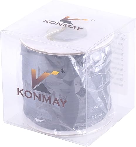 Miniatura 7 de KONMAY - Cuerda de satén de seda de 80 yardas, cola de ratón, de 1.0 mm, de nailon, para nudos chinos, Kumihimo, cuentas, macramé, joyería, costura,