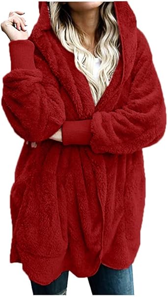 Manteau Hiver Polaire Veste Polaire Femme ORANDESIGNE - Chaud Hiver Capuche Zippée Blouson Polaire Capuche