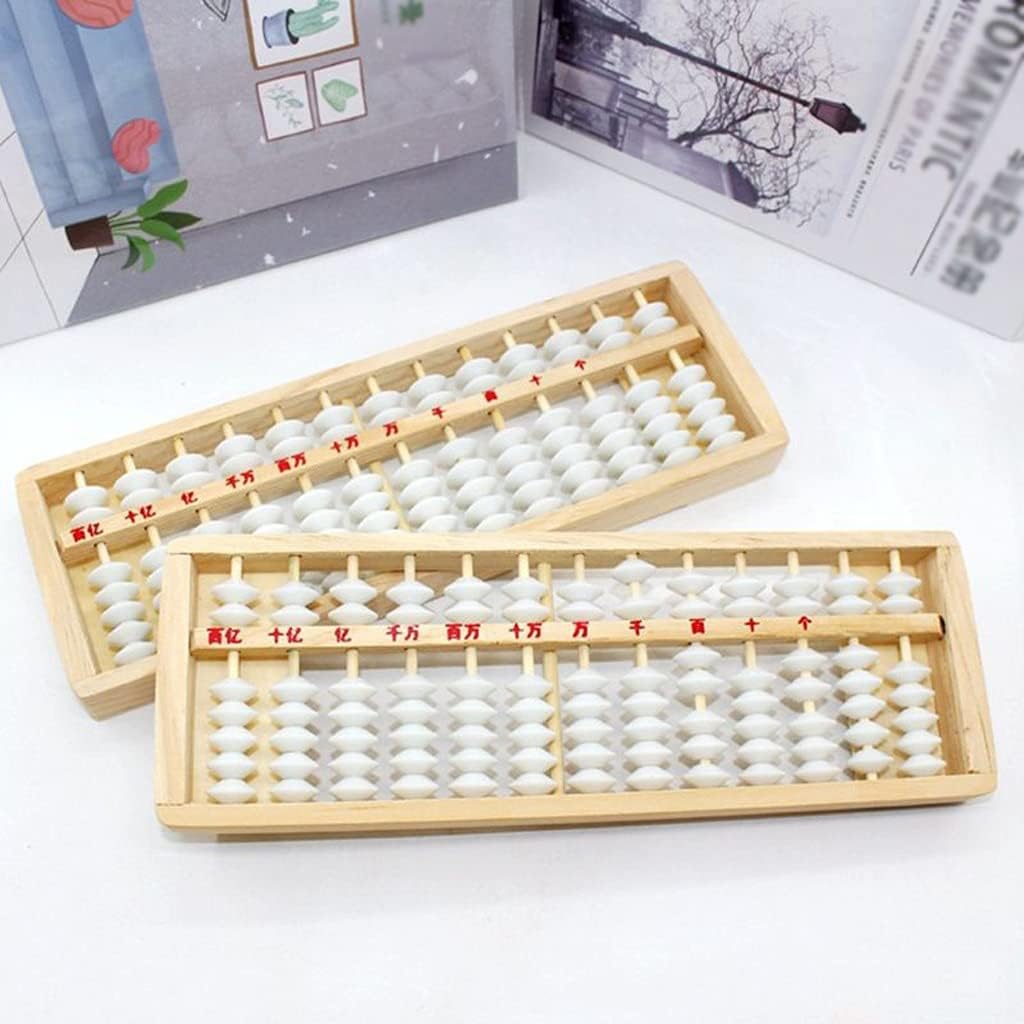 Solid Wood Structure Office Abacus Calculation Tool Math Learning Tools for Beginners