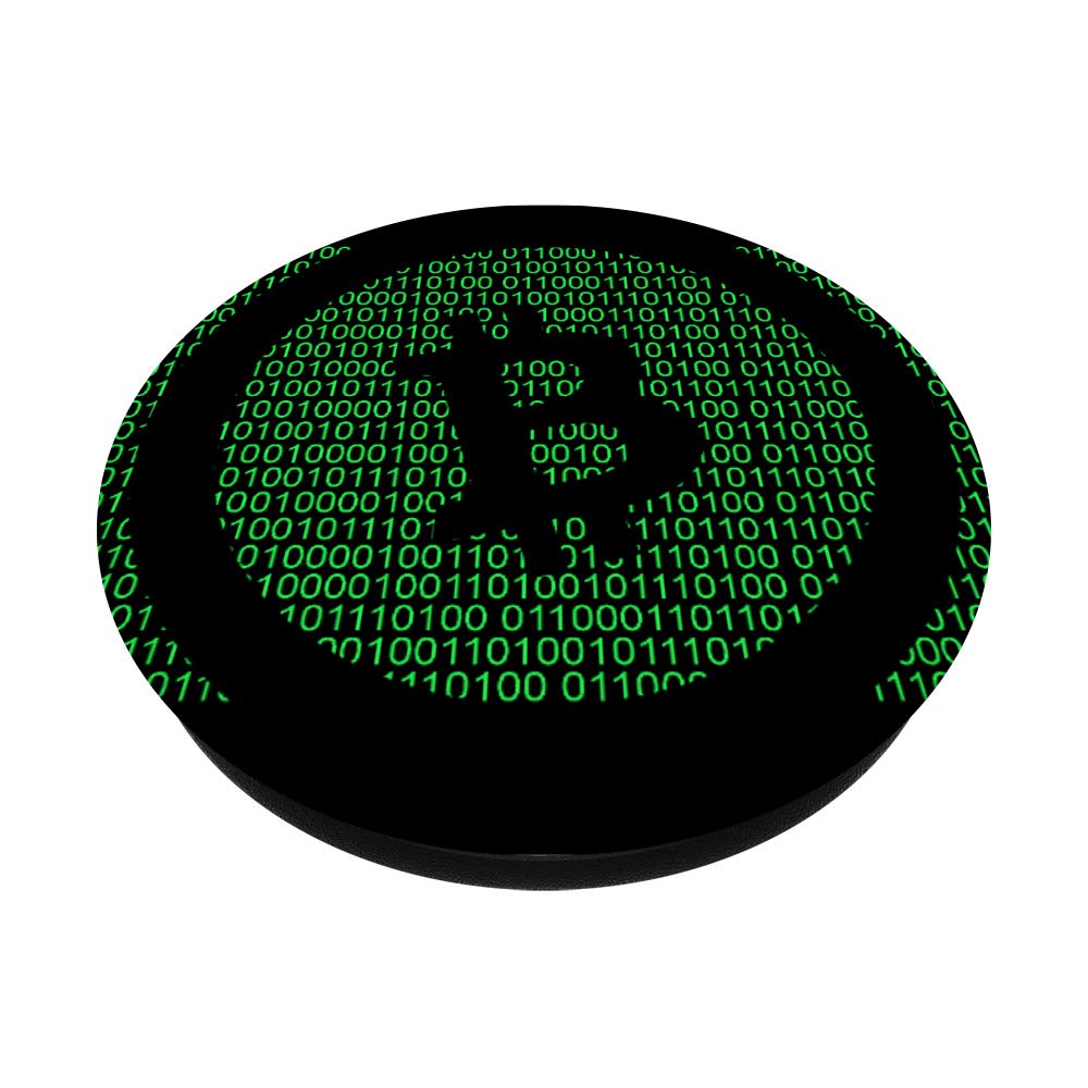 Amazon.com: Bitcoin Número Código Illusion Cryptocurrency Satoshi Logo  PopSockets PopGrip: agarre intercambiable para teléfonos y tabletas :  Celulares y Accesorios