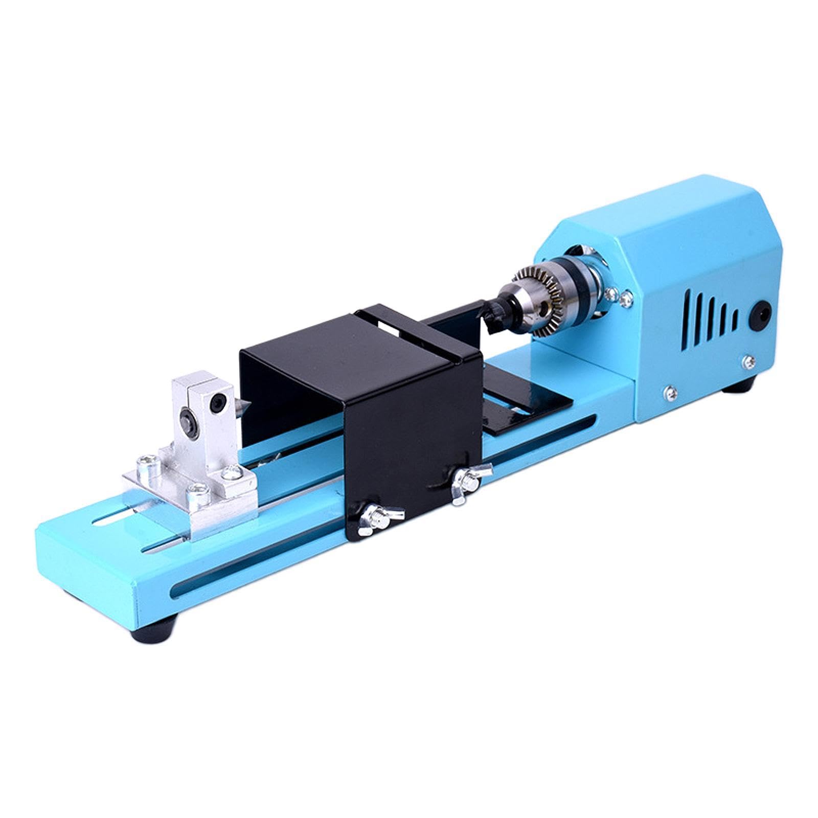 Mini Torno para Madera, Ideal para Tallar, Hacer Y Fresar Metales. Versátil Y Apto para Principiantes. Taller de Manualidades. Dimensiones: 34