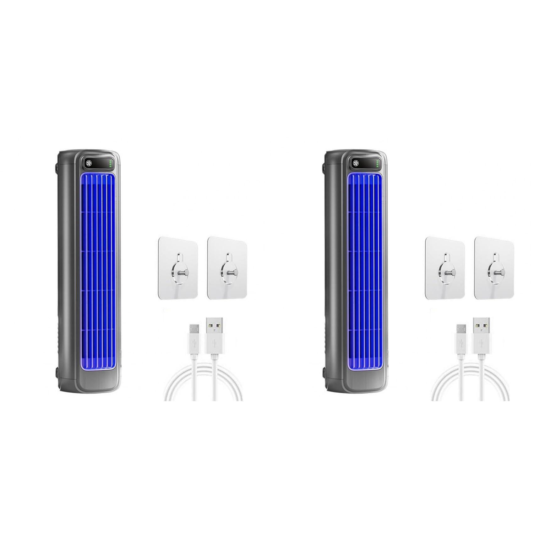 Ventilateur de refroidissement portable mural à vitesse réglable x2 pour bureau