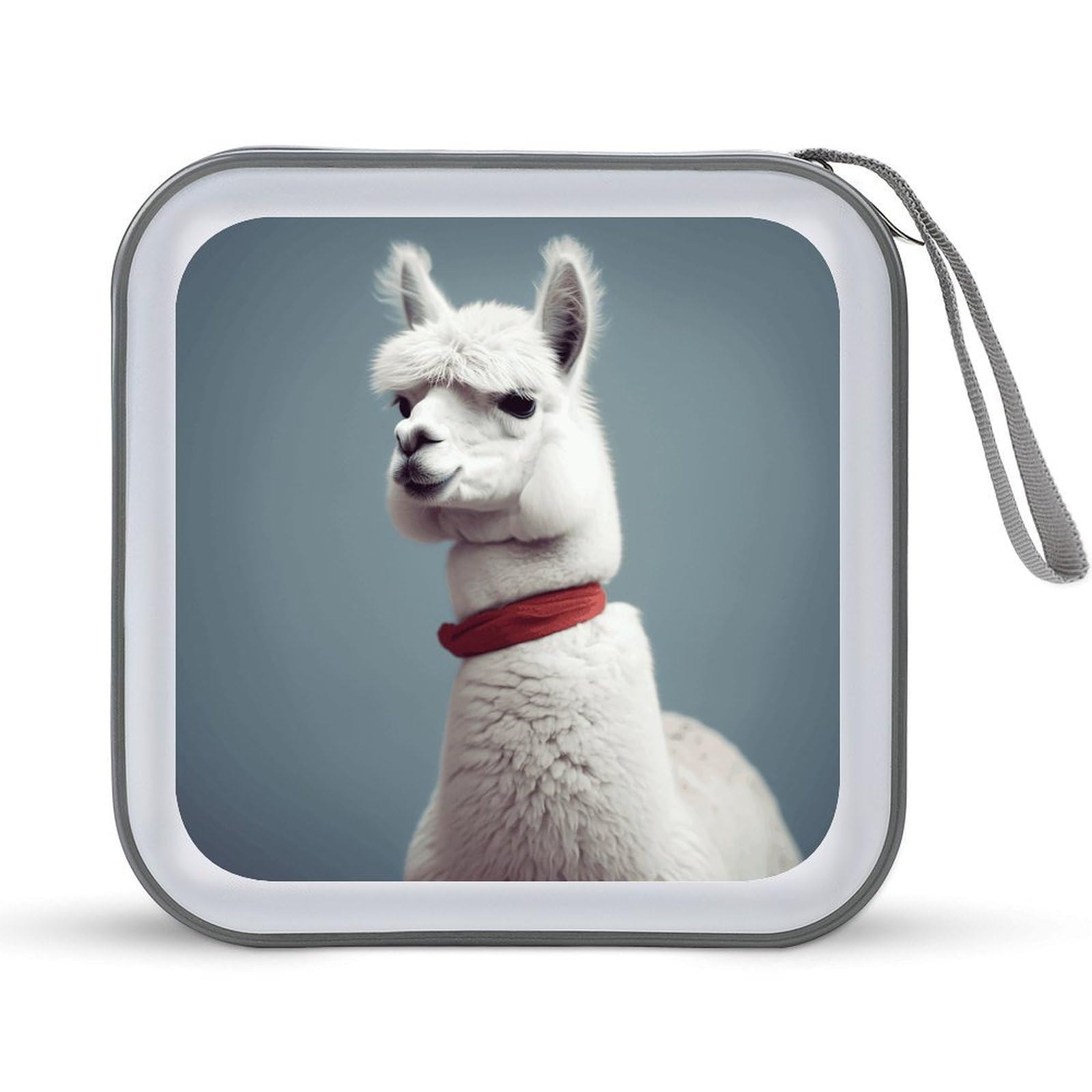 VstaDank Alpaca CD Case with Hand Strap Lightweight DVD Wallet Holder 40 Capacity CD/DVD Case Wallet Protective CD Wallet CD/DVD Portable Storage Binder for Car Home Office