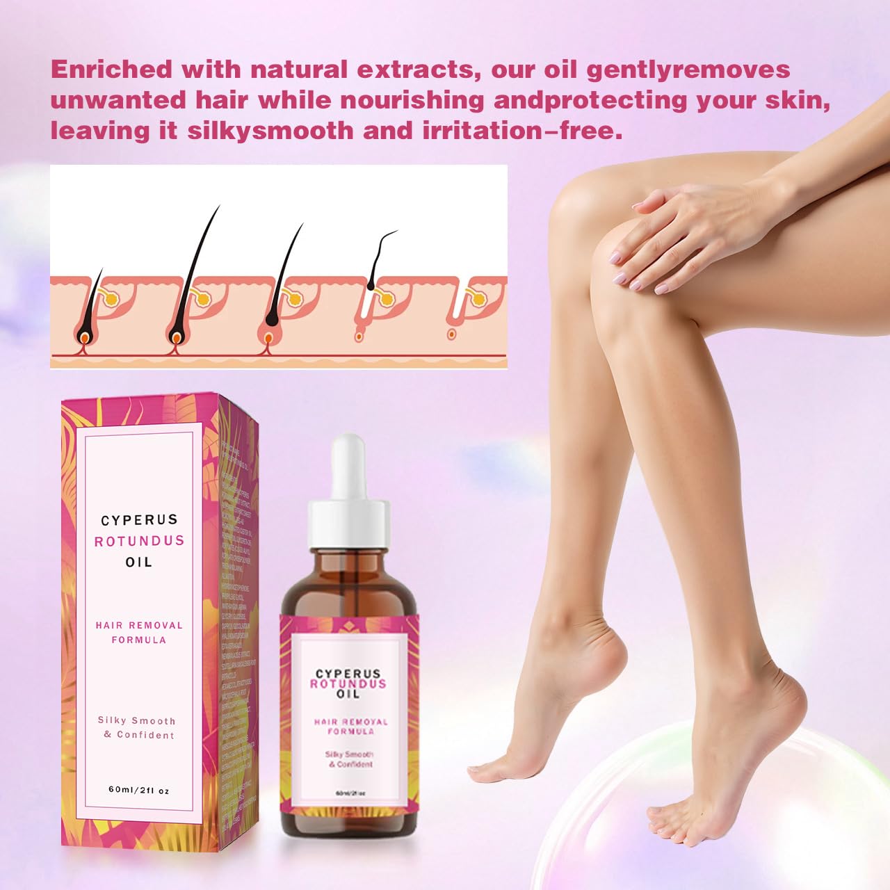 Caramela Beauty Cyperus Rotundus Oil 2.0 / Caramela Beauty Cyperus Rotundus Oil for Hair Removal