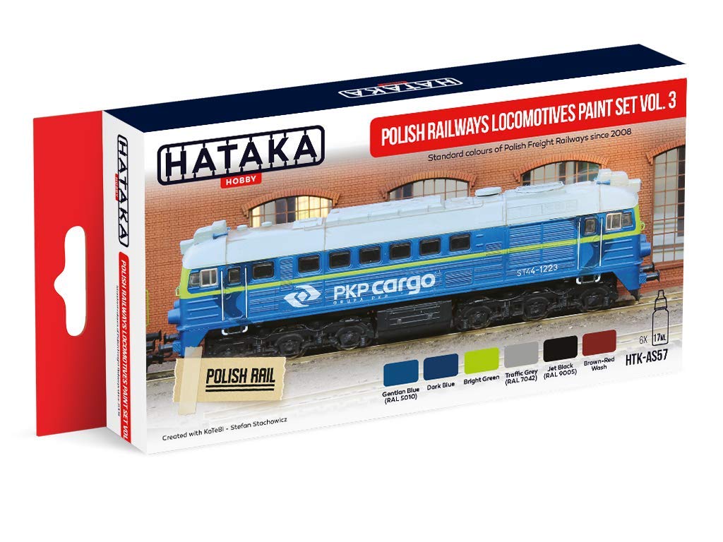 Hataka HobbyRed Line - Polish Railways Locomotives Paint Set Vol.3