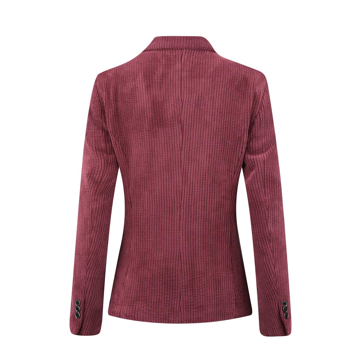YFFUSHI Hosenanzüge für Damen Cord Slim Elegant Taillierter Business Blazer Hose Outfit für Office Anzug Set