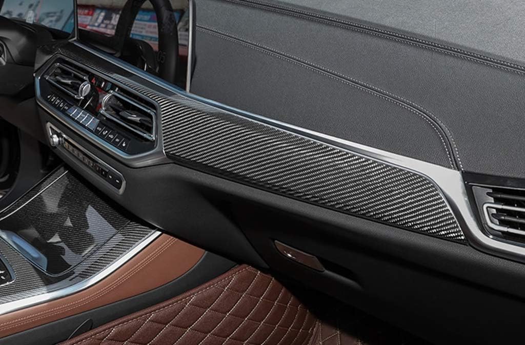 New Carbon Fiber Dashboard Trims Compatible with BMW X5 G05 2019-2021 (One Set)