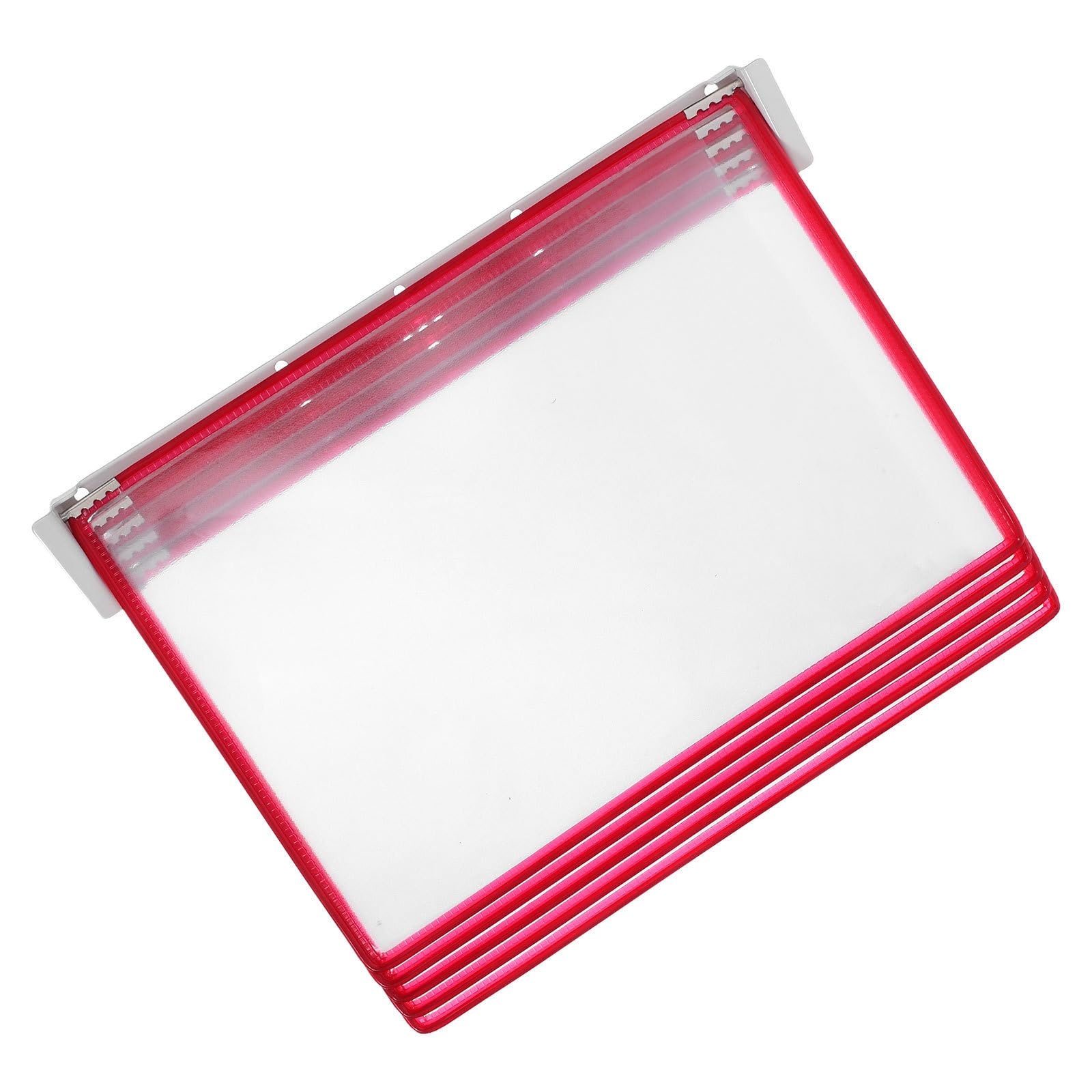Amosfun Organizer da Parete per Documenti A4 in Plastico Design Salvaspazio e 5 Pagine a Flip, Porta Cartelle Sospese per Ufficio e Casa