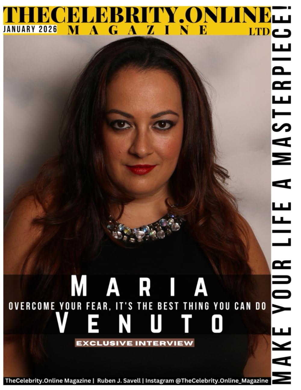 TheCelebrity.Online Magazine January 2026 Edition: Cover Story: Maria Venuto