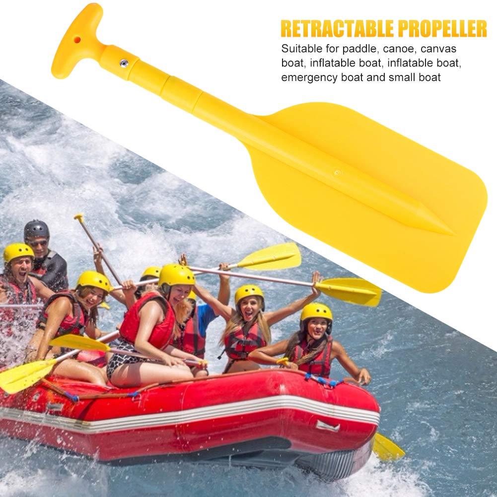 Kayak Paddle, Pagaia telescopica, Remo pieghevole, Rafting portatile retrattile barca Paddle, Telescoping Plastic Boat Paddle, Galleggiante Outdoor Kayak Water Sport, Piccoli accessori per barche di sicurezza - 3