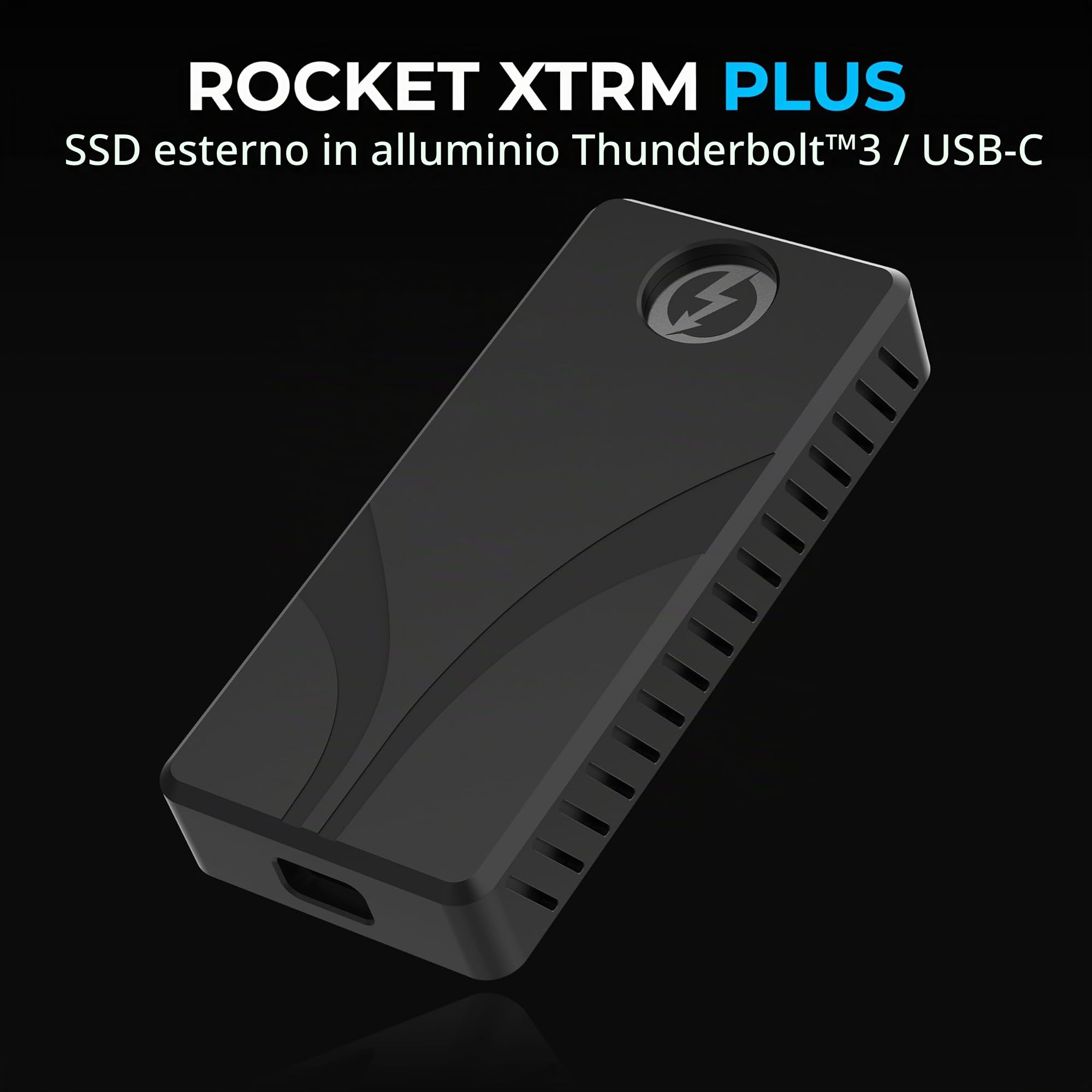 SABRENT SSD Esterno [2TB] Thunderbolt 3 in Alluminio Robusto, Compatibile USB-C (SB-XTMP-2TB)