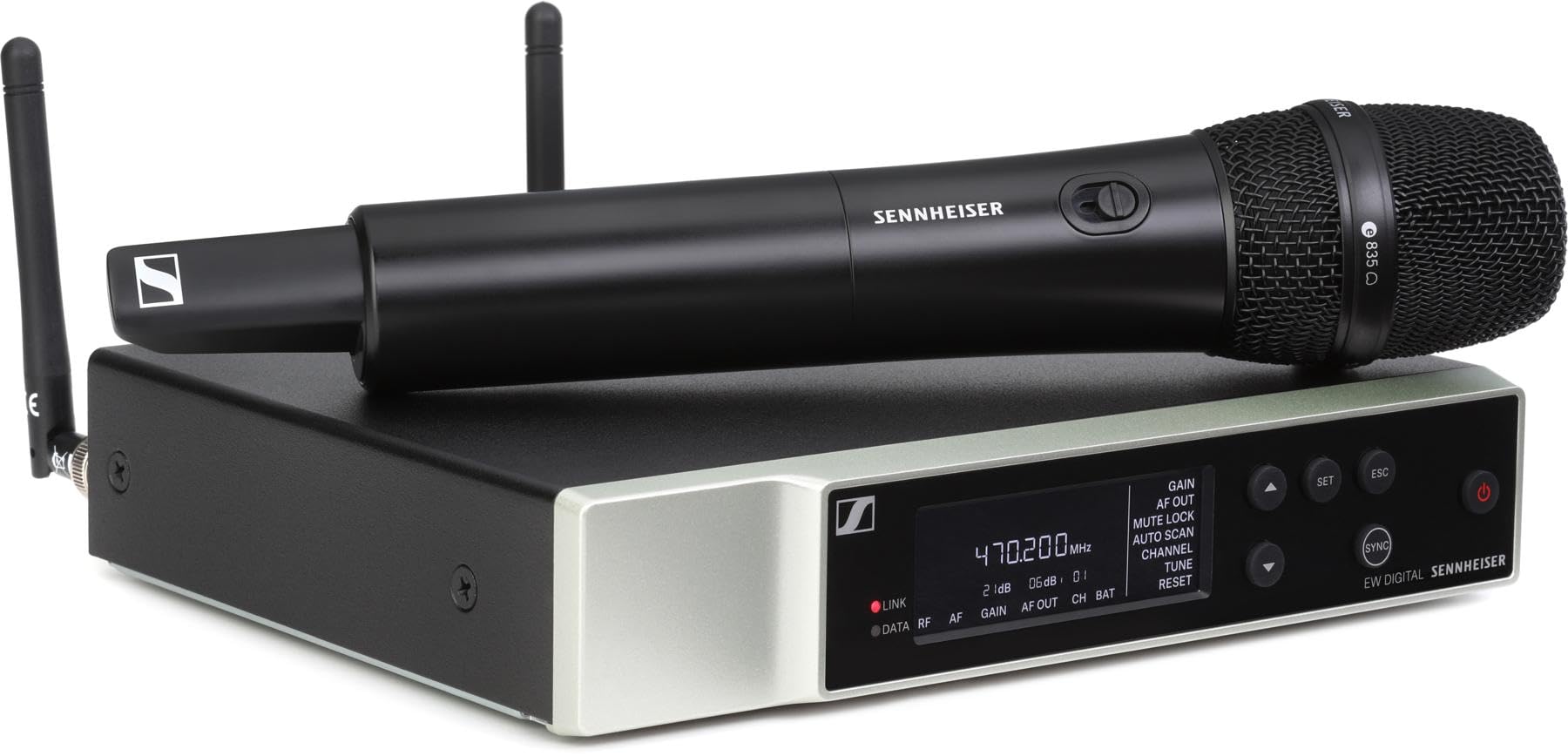 Sennheiser EW-D 835-S Dynamic Handheld Microphone Set, Black, XLR