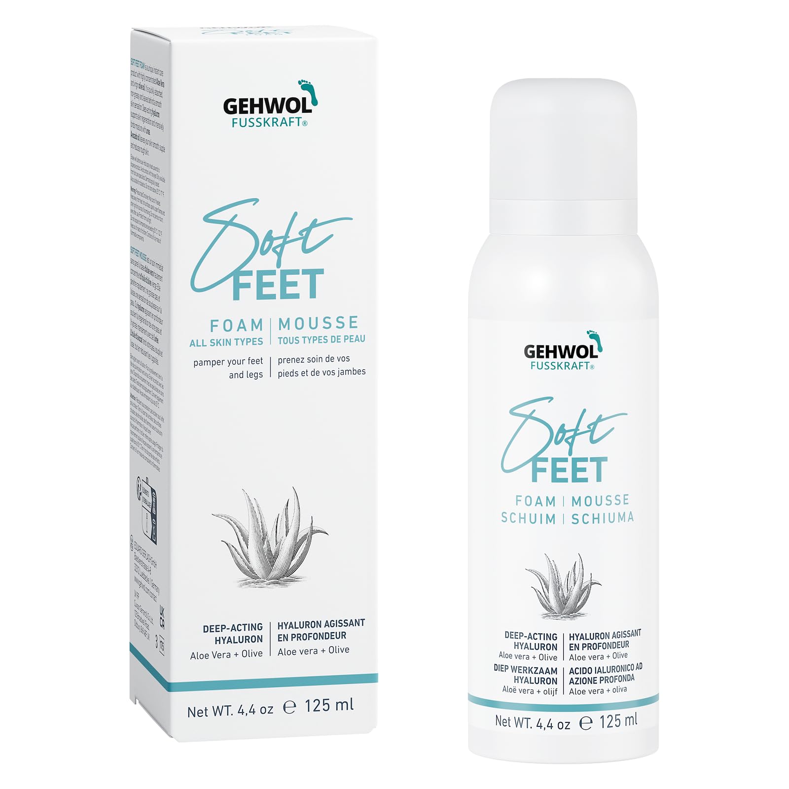 GEHWOL Soft Feet Foam, 4.4 Ounce (Pack of 1)