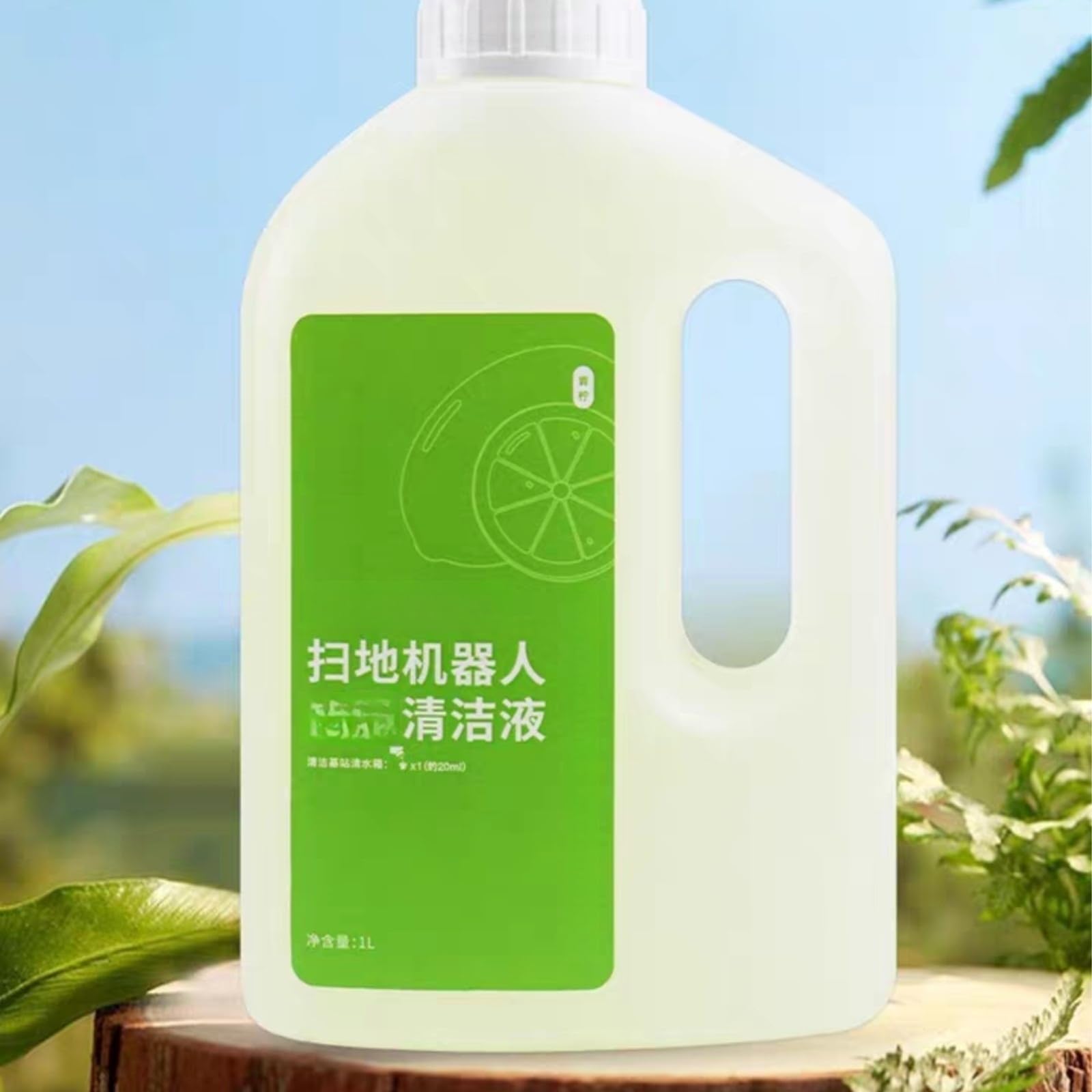 Solución de limpieza de pisos。 Compatible para ECOVACS X2 / X2 Pro / T5 / T8 / T9 / T10 / X1 /N9 。 Accesorios para robots de barrido, 1L (33.8fl oz)(Package*2)