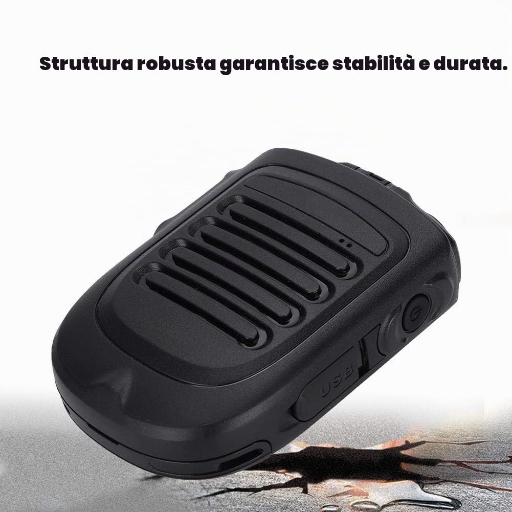 Microfono palmare, Wireless Bluetooth Walkie Talkie Microfono palmare PTT, Altoparlante radio portatile per uso domestico