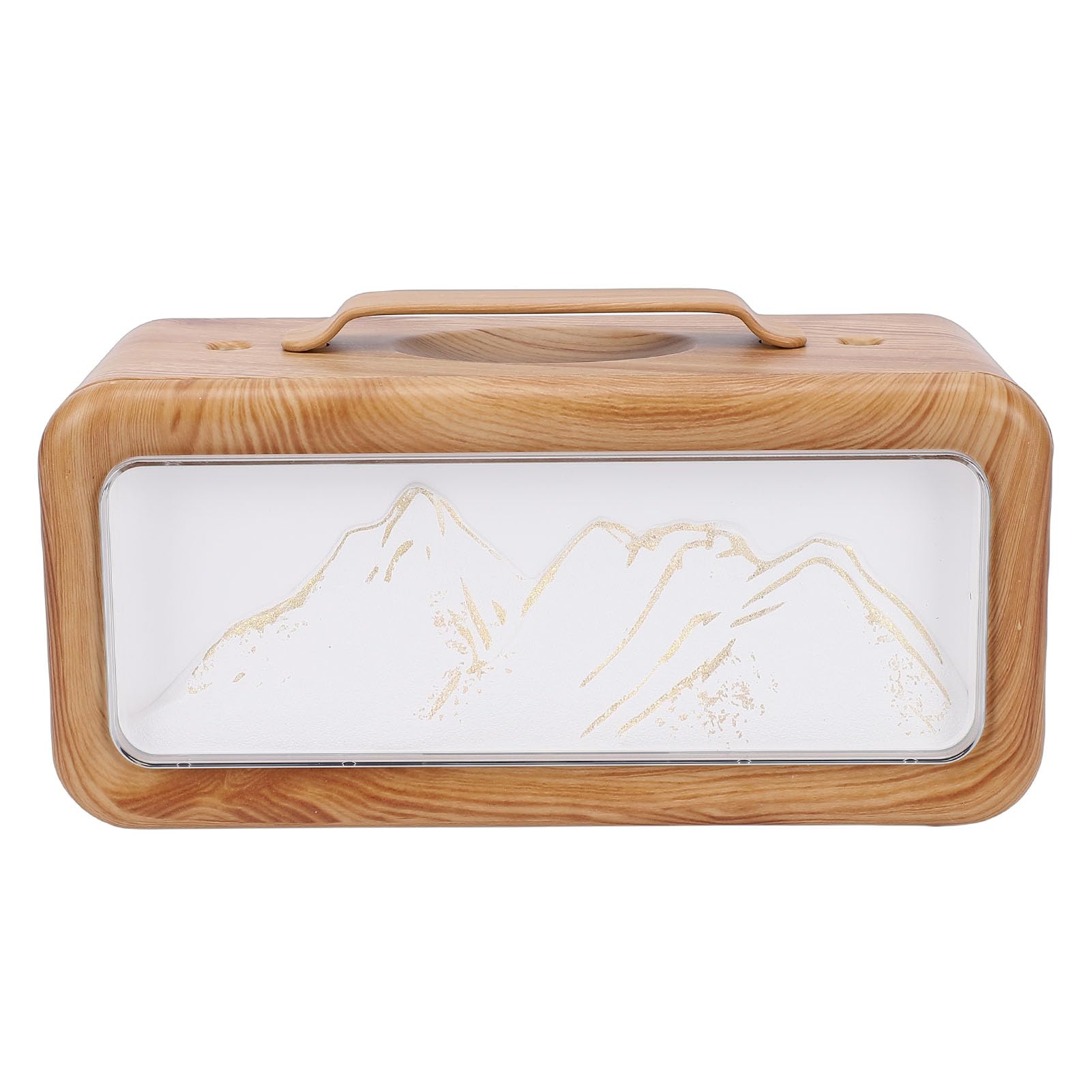 Diffuseur d'huiles essentielles USB Alomejor 600ml humidificateur effet bois