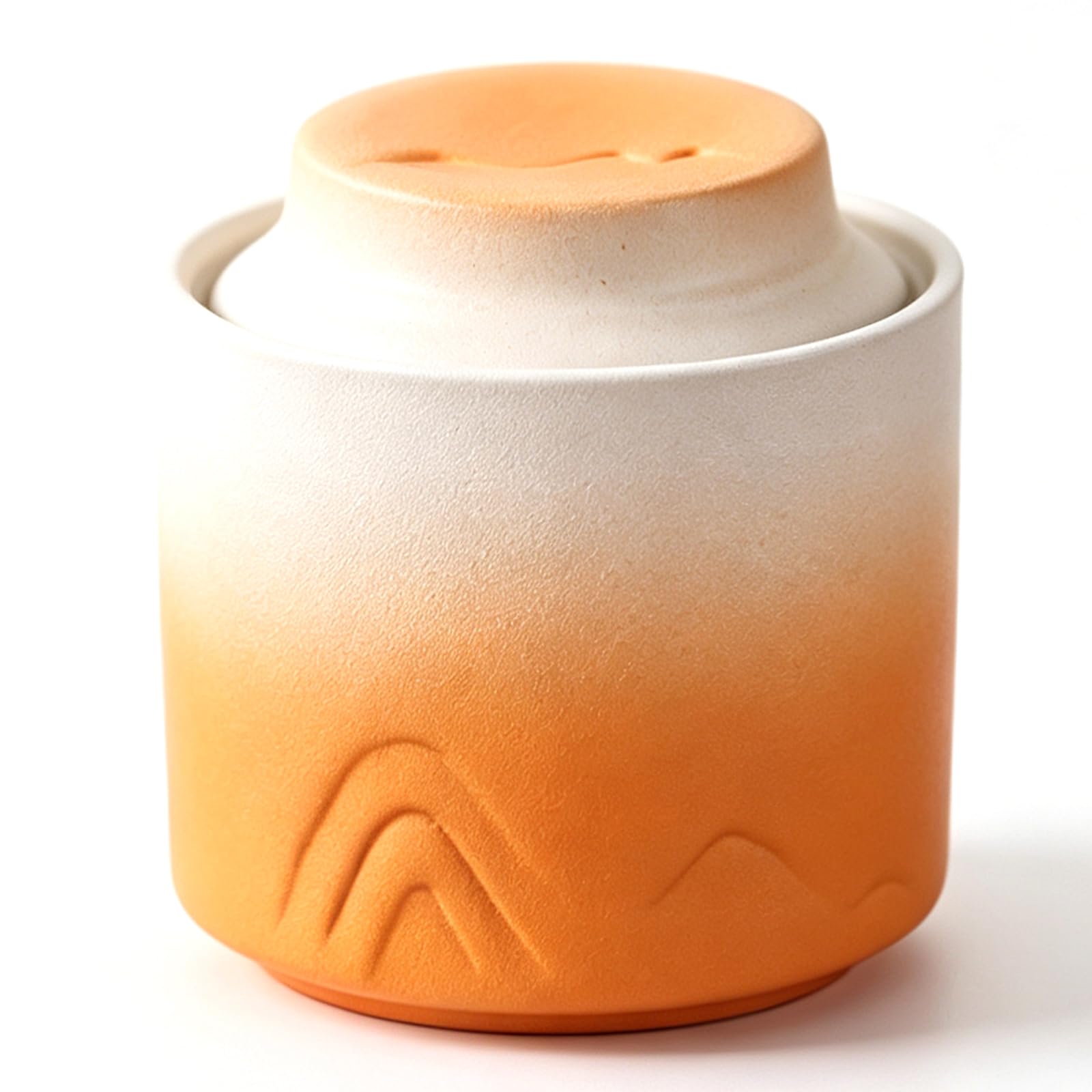 UpGBRF Ceramic Tea Canister Storage Pottery Jar Pantry Organizer 200Ml