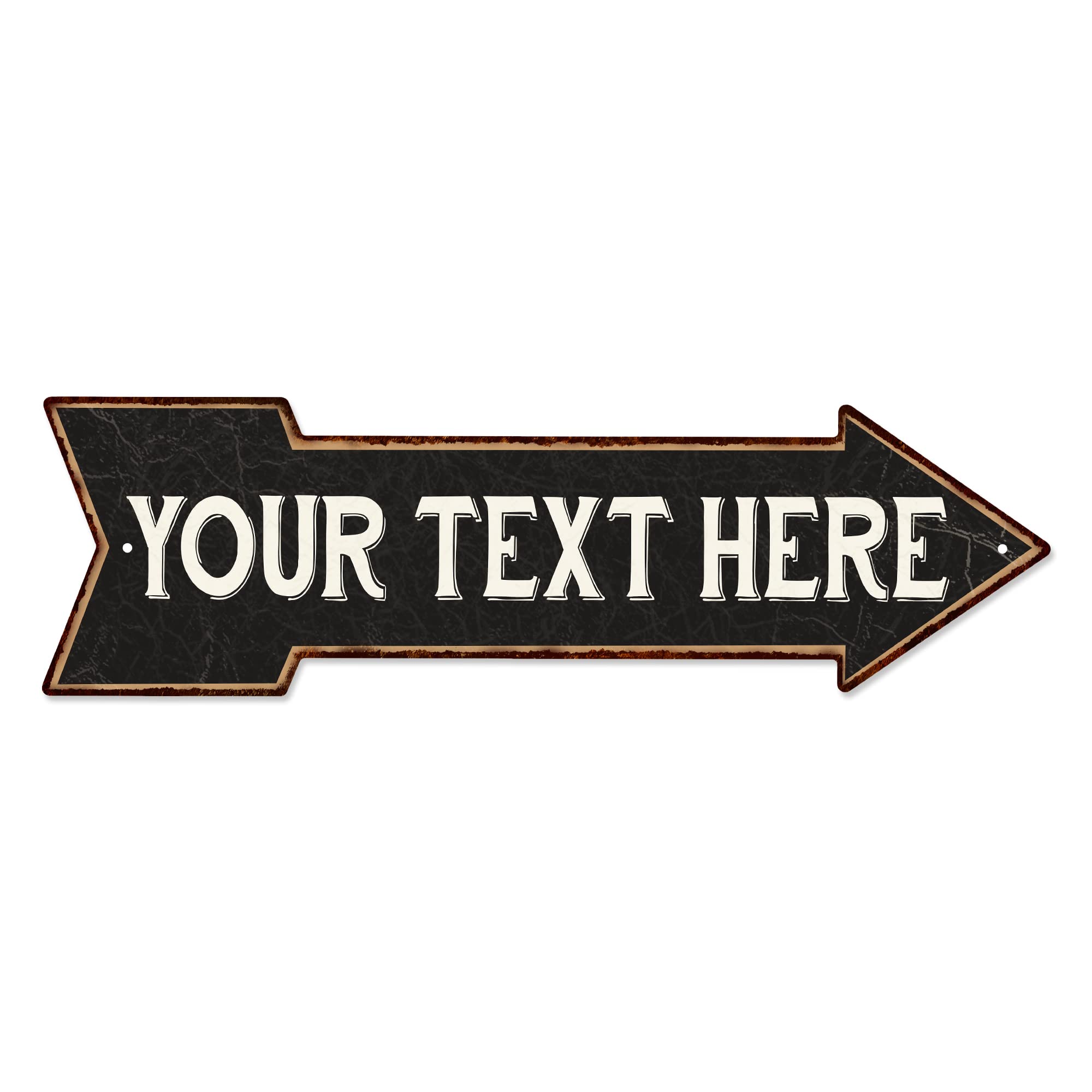 Custom Arrow Sign Right Personalized Street Signs Business Your Text Here This Way 107240003001