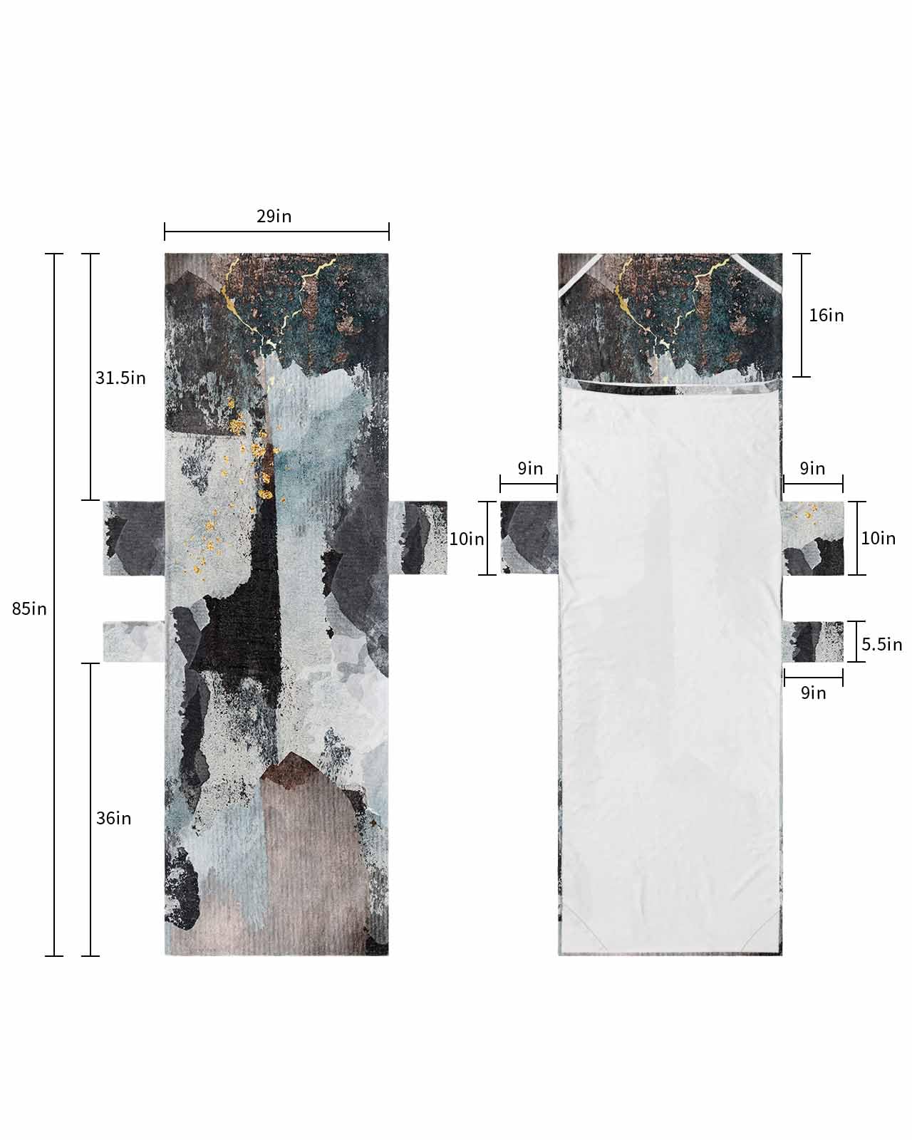 Abstract Black Beach Lounge Chair Towel Cover, Soft Chaise Lounge Towel with Side Pockets Patio Pool Chairs Cover for Beach/Pool Sunbathing 29x85 Contemporary Minimalist Street Graffiti Art