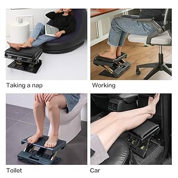 reemeeiii　オットマン Amazon.com: Leermart Adjustable Footrest with Removable Foam