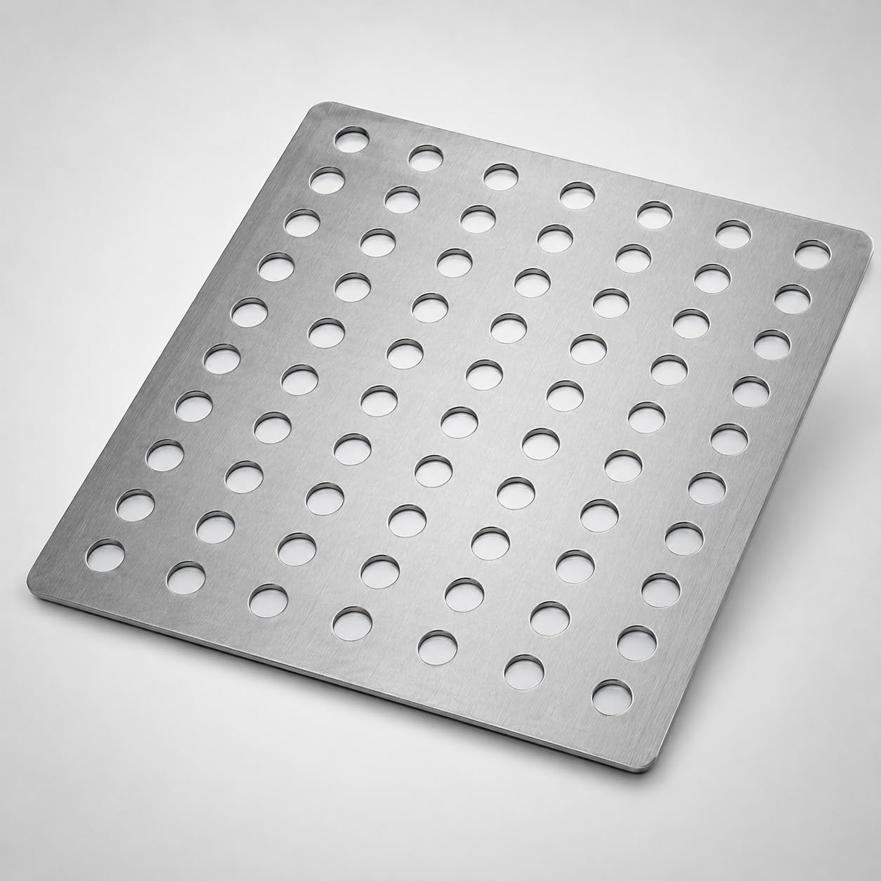 Flatro Stainless Steel Drain Cover Outdoor 15 x 15cm (6’’ x 6’’) Rustproof Steel Outdoor Swirl Drain Cover for Leaves & Debris | Gutter Guard for Open Drain Areas | Drain Protector for Water Flow