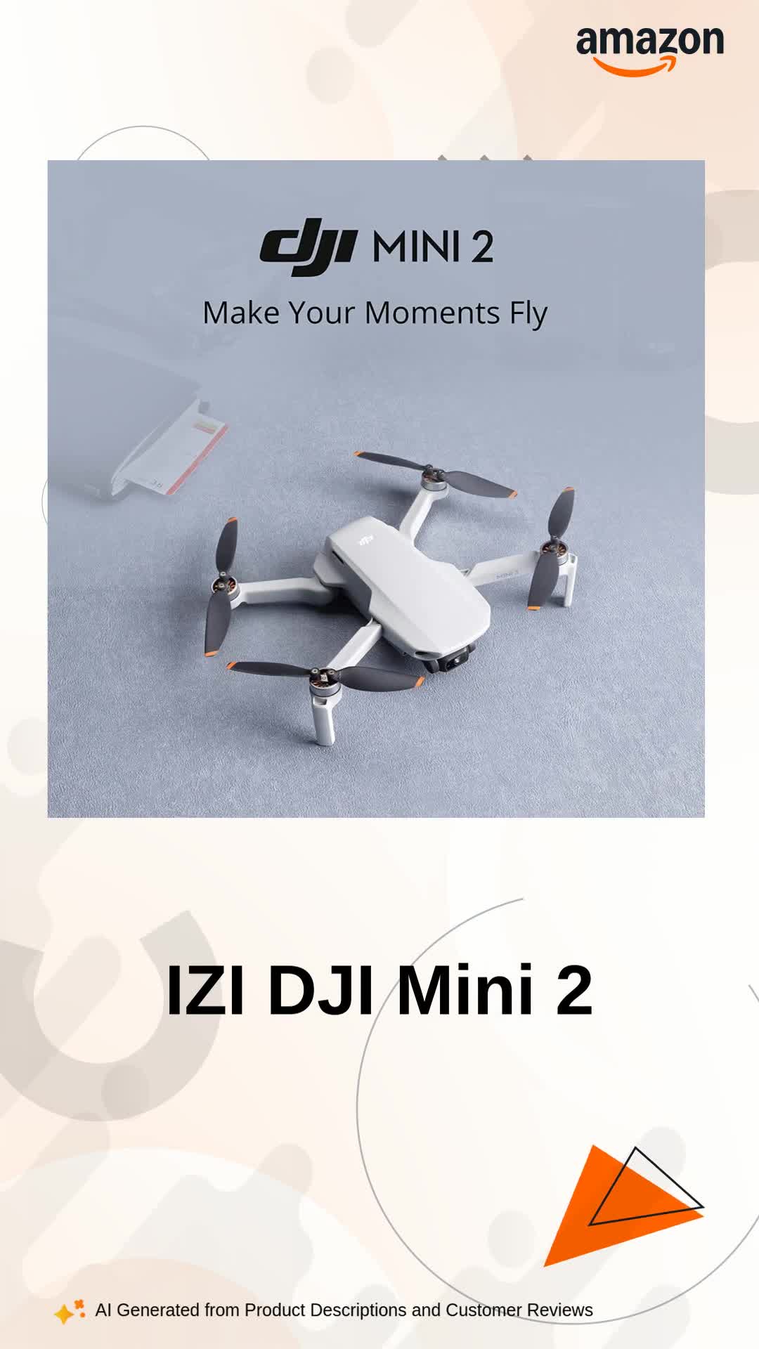 IZI DJI Mavic Mini 2 Fly More Combo Ultralight Foldable Drone