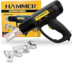 Soprador Termico Hammer 1700W 350ºc À 550ºc c/ 4 Bicos Preto 127V - GYSP2000_110