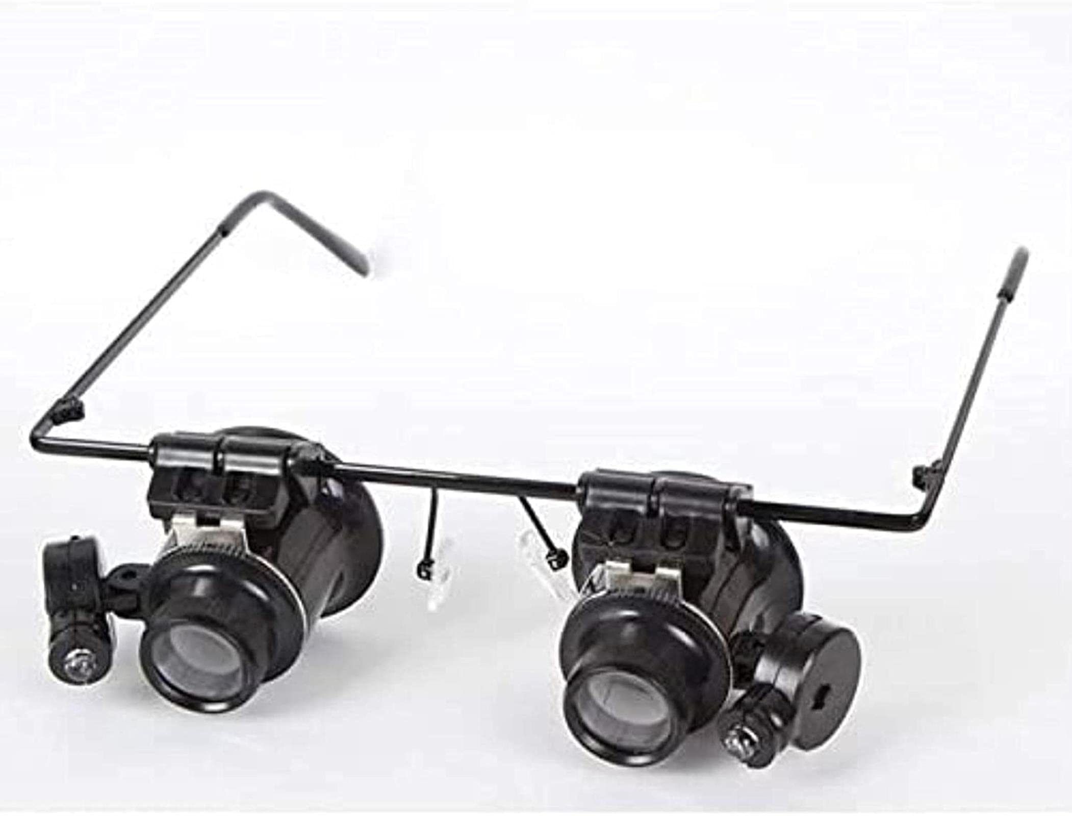 asdchZen Magnifying Glass,Professional Headband 20X With Eye Glasses Design Clock Repair Magnifing
