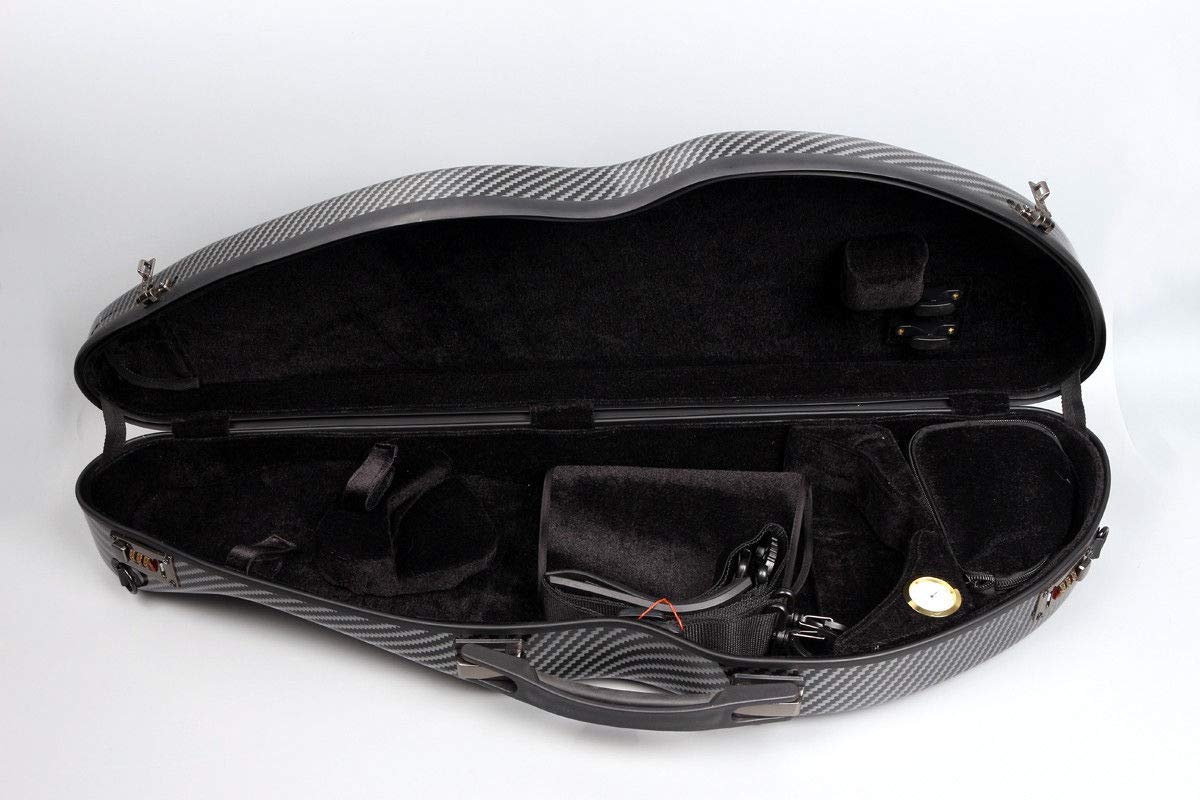 Yinfente 4/4 violino Caso Misto Fibra di Carbonio Violino Box Forte Luce Con Password Lock 1.9kg peso 5 colori