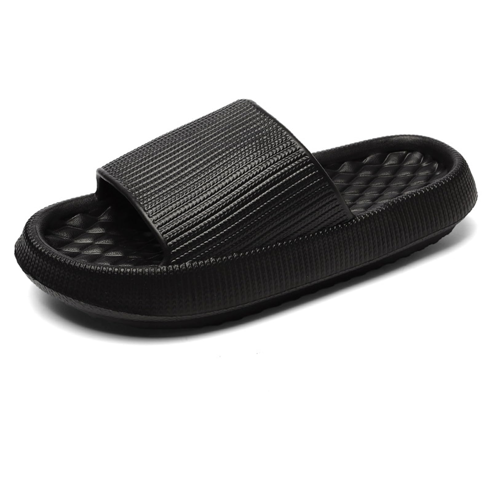 ONEINHE Wolkenschieber Frauen Männer mit 4cm Dicker Außensohle, Rutschfeste weiche Dusche Schuhe Pool Sliders Badezimmer Hausschuhe für Strand Pool Indoor Outdoor