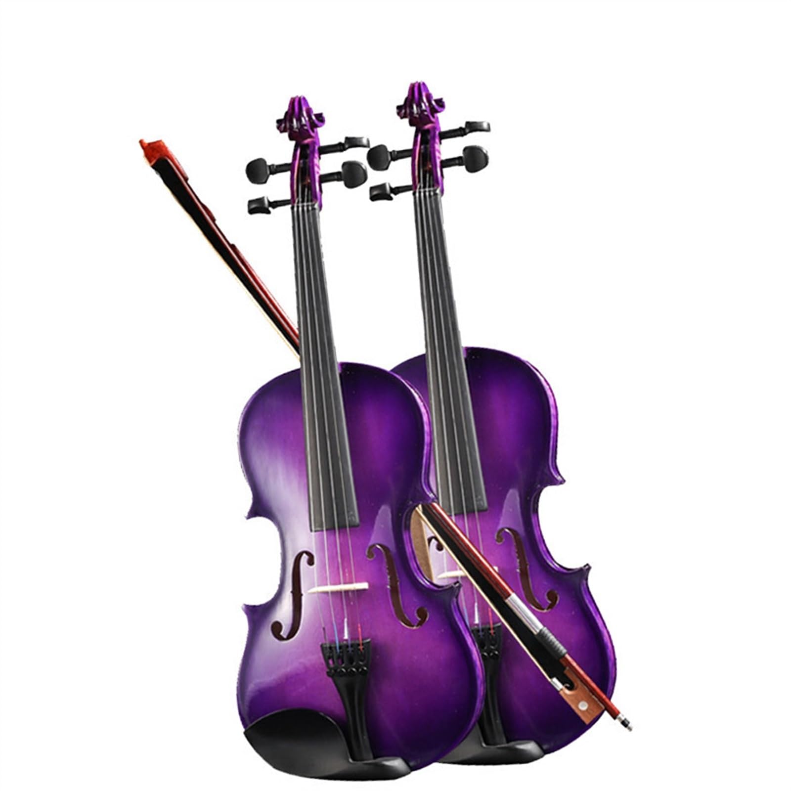 Geige Lila Violine Anfänger Übung Violine Weiß Kiefer Saitenhalter(1/2)
