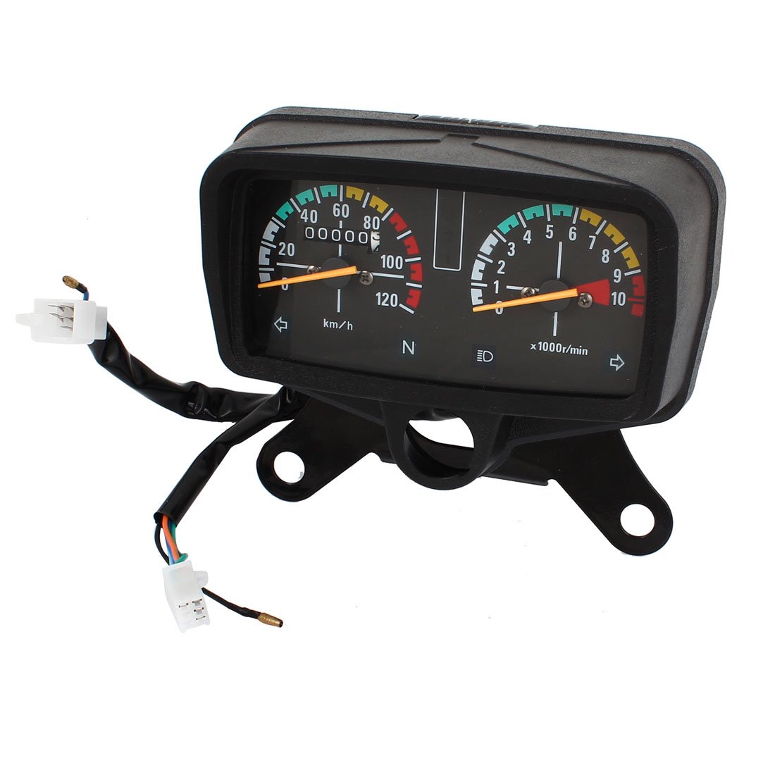 Motorcycle Speedometer Tachometer Odometer Gauge Cluster 0-120km/h
