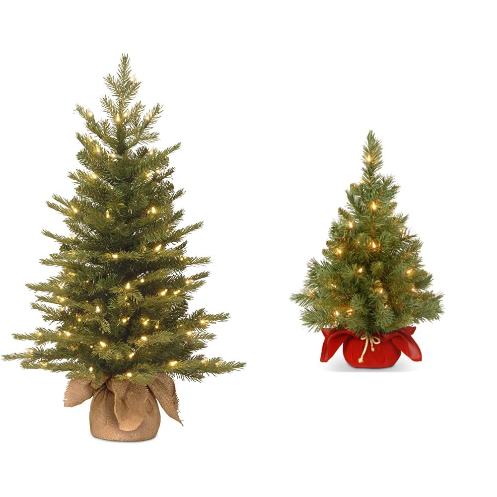 National Tree Company PreLit 'Feel Real' Artificial Mini Christmas
