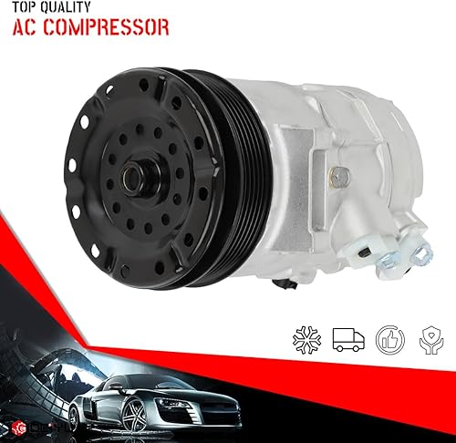 Miniatura 4 de CCIYU Compresor de aire acondicionado con embrague A/C Compresor de aire para coche 2007-2008 para Chrysler Sebring 2.7L Compresor de aire