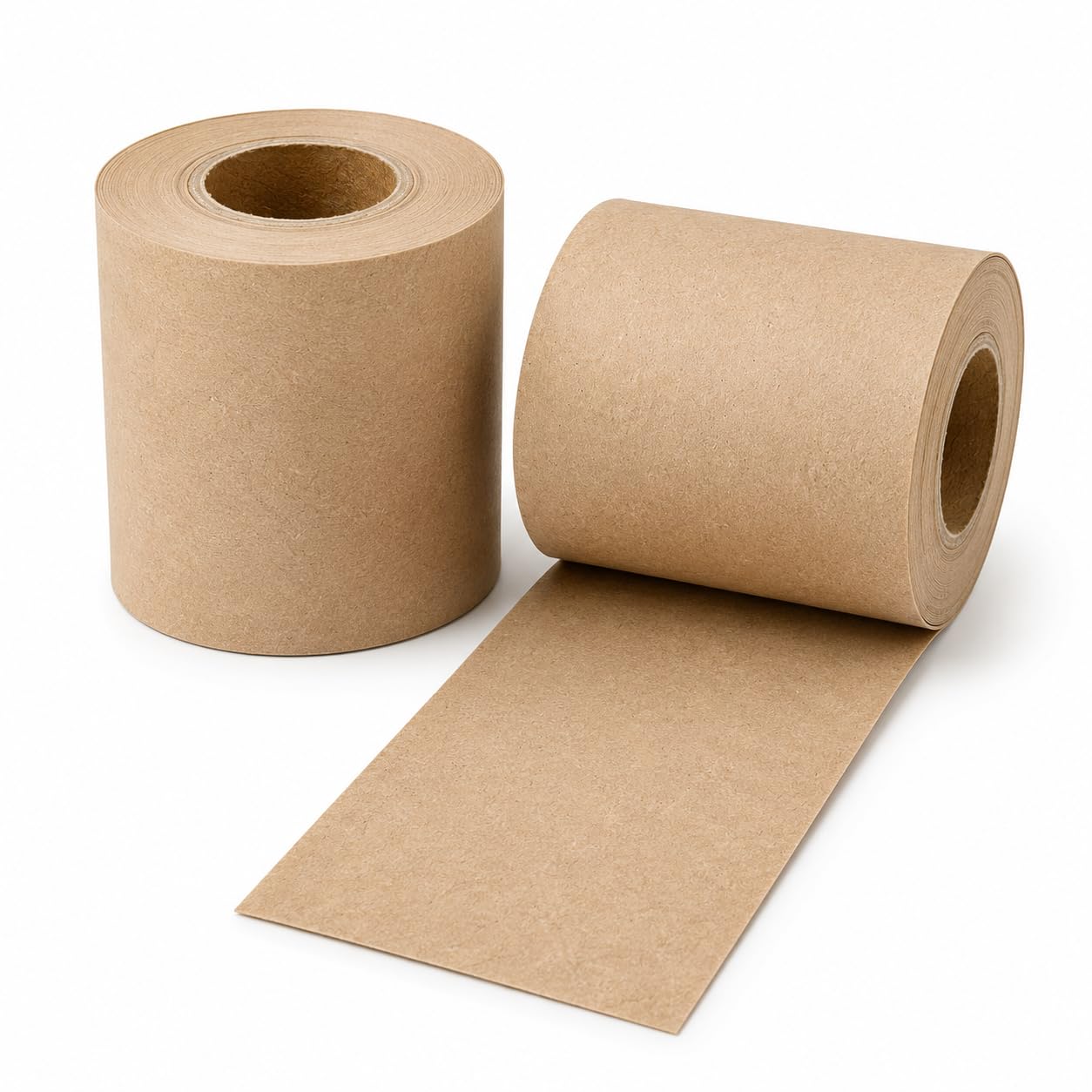 2 Pack Khaki Gray Paper Roll Refills for Vintage Memo Board – Tearable Notepad Replacement Paper, Retro Writing Pad Refill for Wall Mounted Clipboard, Notes, Menu, Home Office