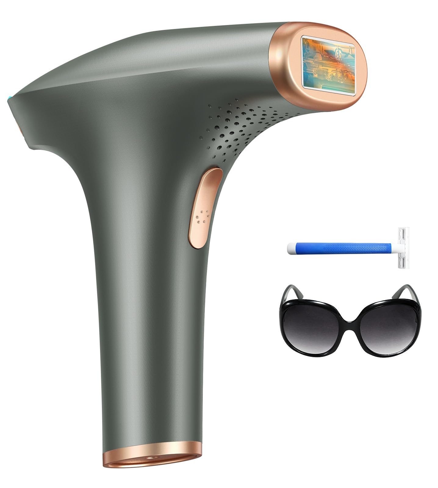 Haarlosy Épilateur Lumière Pulsée, 999,900 Flashs, 9 Niveaux Épilateur Laser avec 3 Fonctions - HR/SC/RA, IPL Hair Removal Device pour Femme et Homme, Visage, Corps, Aisselles