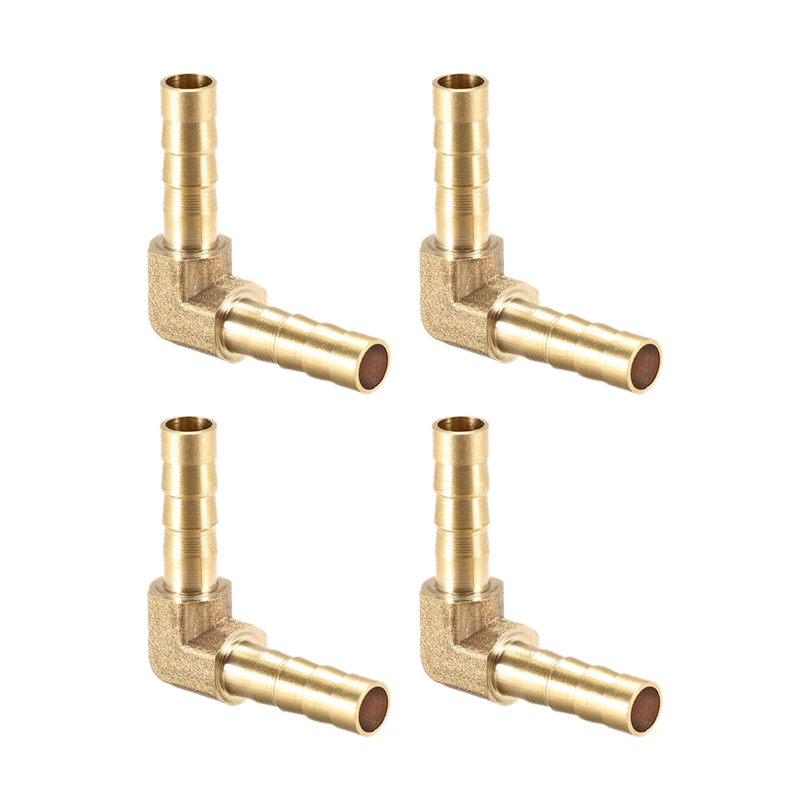 ABSOPRO 6 Set Di Raccordi A T In Ottone Per Tubo Flessibile Da 6mm Con Morsetti - Connettori Per Aria, Acqua, Carburante - 5