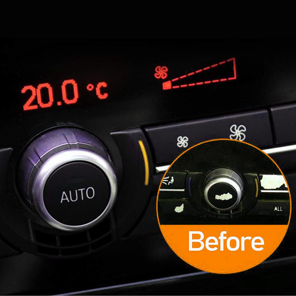 Auto Klimaanlage Knopf Klima Regler Knopf Reparatursatz Temperatureinstellung Drehschalter für B-M-W 5er Serie F10 F11,6 Serie F12 F13,7 Serie F01 F02, X5 F15, X6 F16