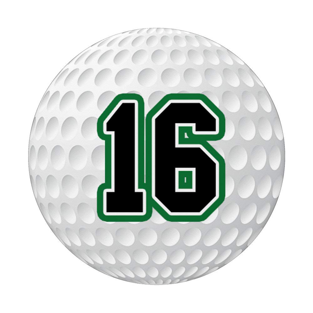 Amazon.com: Golf Ball Number 16 Golfer 16th Birthday Gift Zx