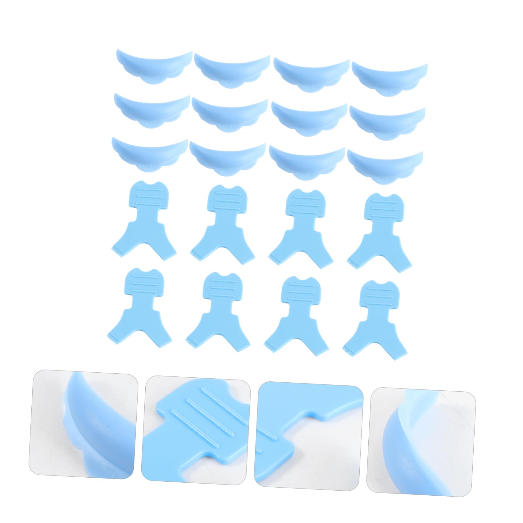 Housoutil 20paare Wimpern Perming Curler Pads -förmigen Wimpern-bürsten Für Wimpernverlängerung Und Lifting Wiederverwendbar Und Leicht Zu Reinigen Für Salons Und Zuhause