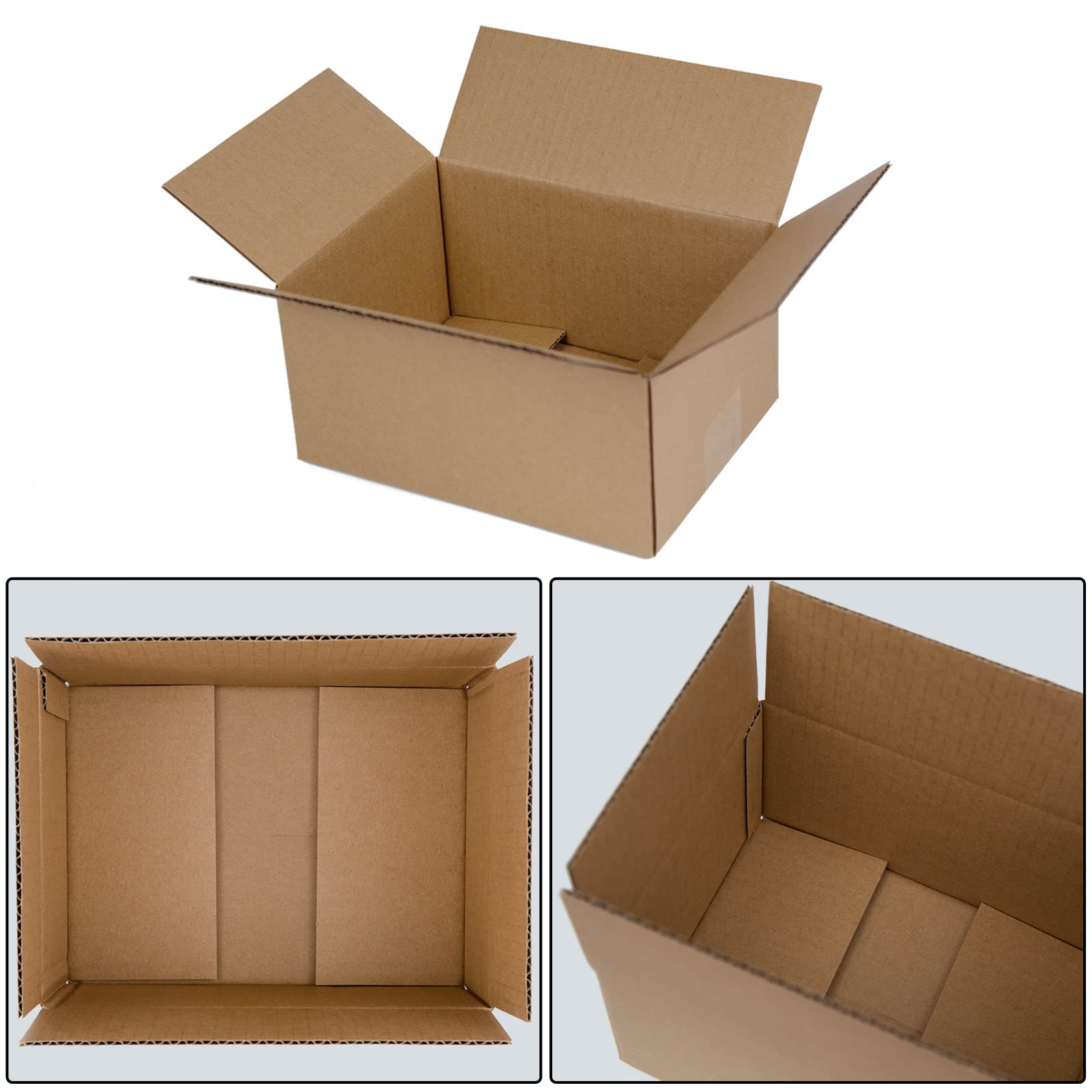 SUNLPH Pudełka wysyłkowe 20 x 15 x 10 cm małe pudełka z tektury falistej, 25 sztuk